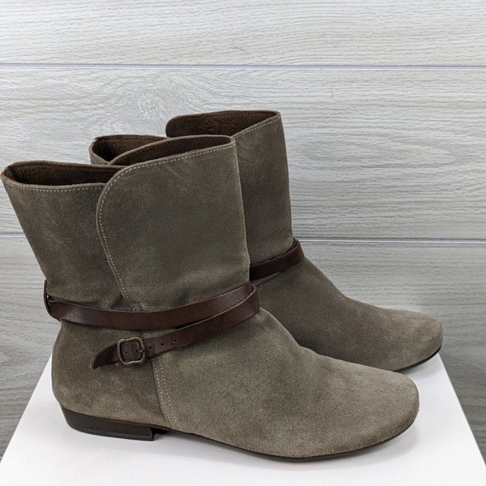 Eric Michael Suede Pull On Ankle Boot - image 1